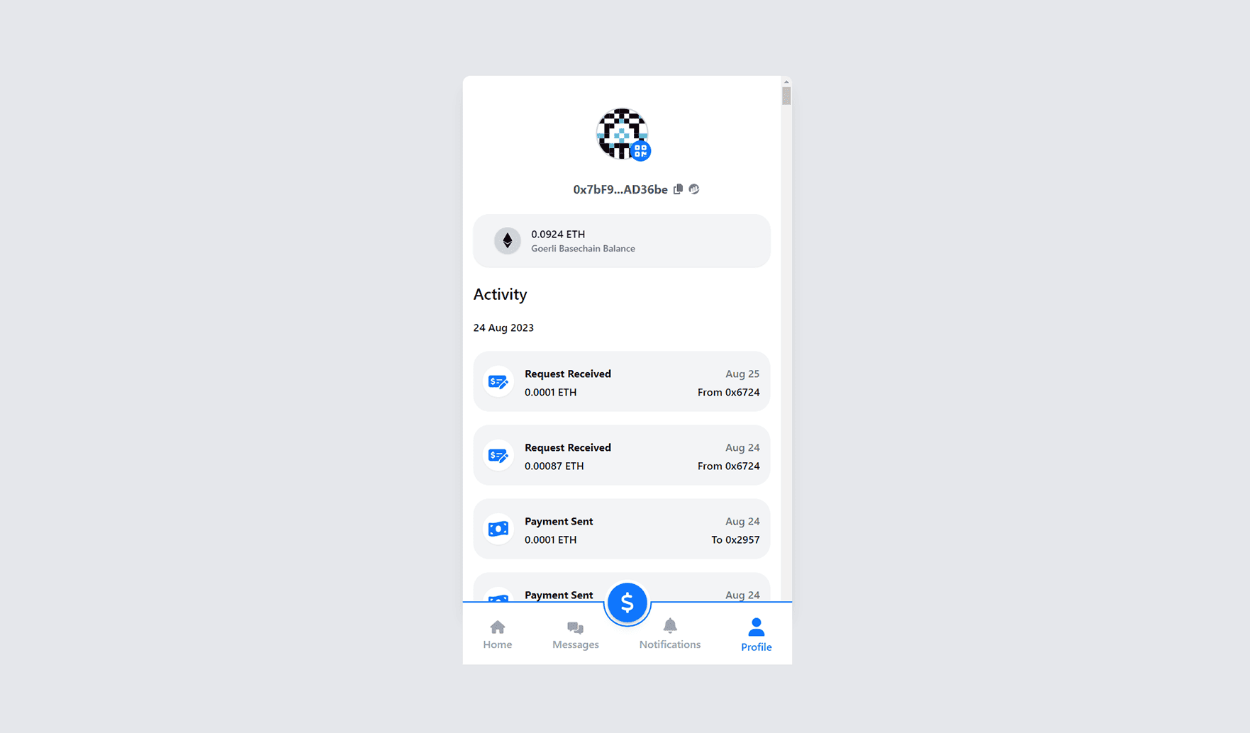 BasePay app screenshot