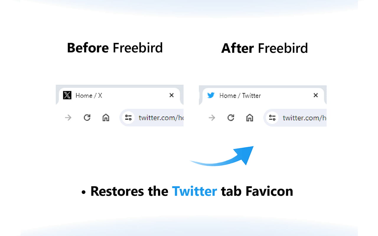 Freebird favicon restoration screenshot